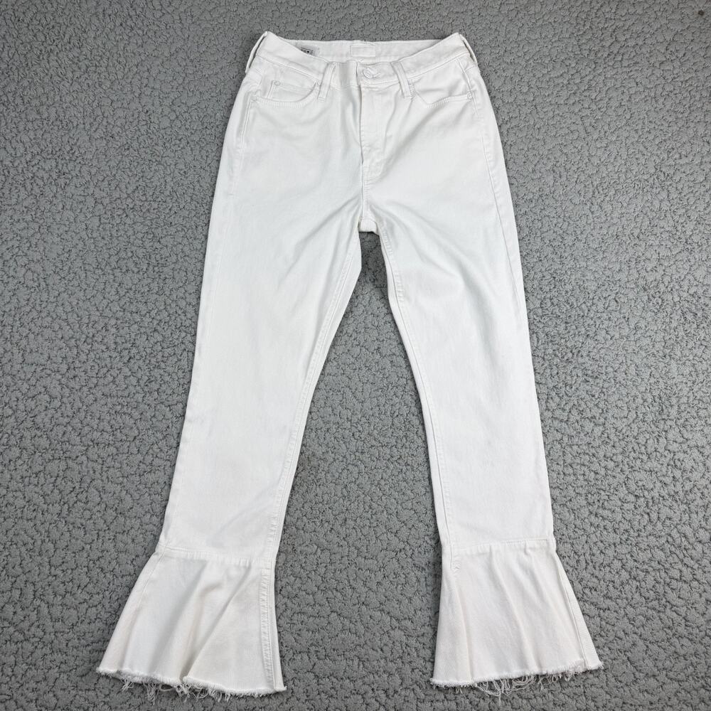 Mother The Cha Cha Glass Slipper Frayed Flare Jeans In 26